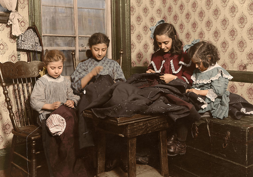 چەند منداڵێکی بەرگدروو – 26/01/1910 – نیویۆرک سیتی